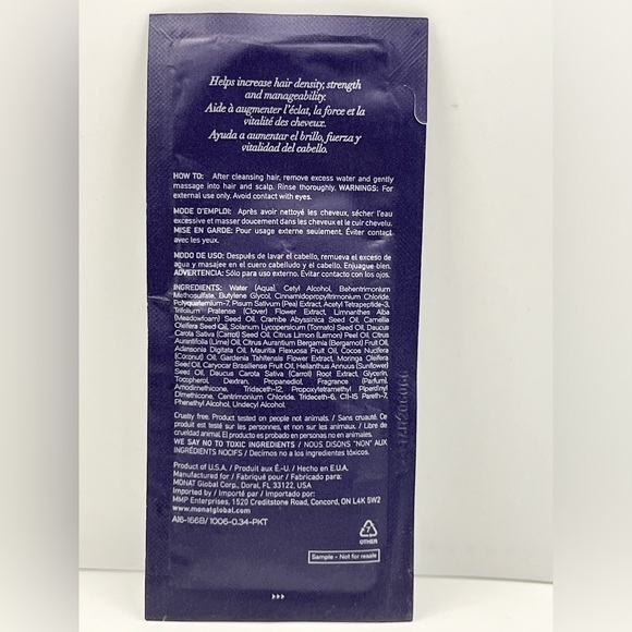 $3 🌸 Monat Revitalize Conditioner ~ Volume ~ Infused W/ Rejuvenique ~ NEW - Picture 3 of 4